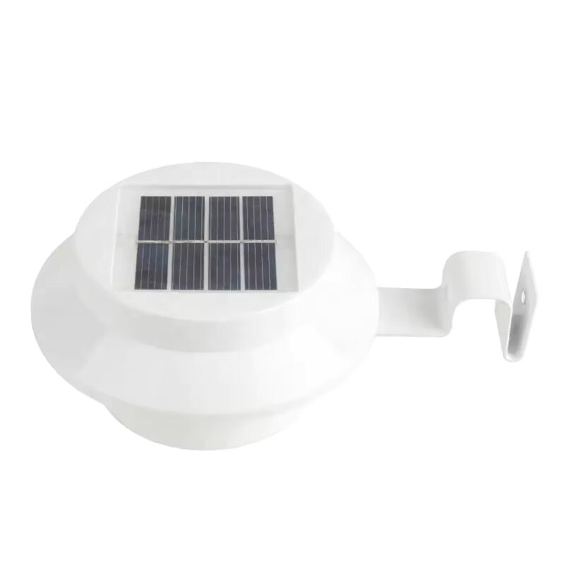 2023 solar wall&fence &gutter lamp 3pcs LED longer working time(more 8h) with big power