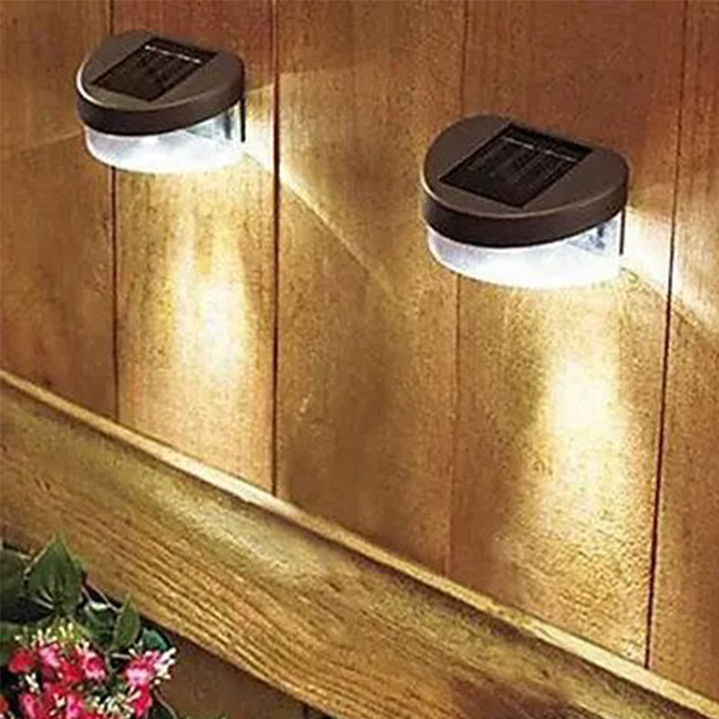 YINRU- Amorphous plastic outdoor solar fence wall led lighting