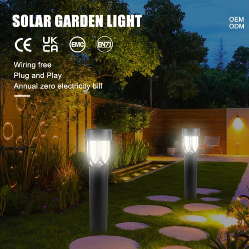 Factory Wholesale House Outdoor Garden Lighting Led Lamp Landscape Solar Power Light