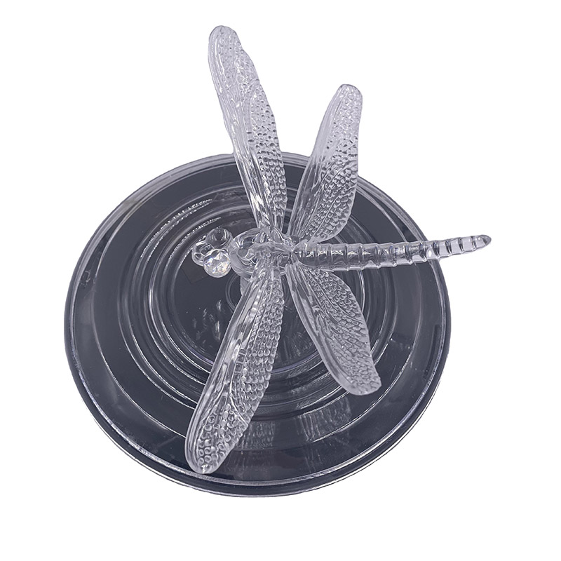 Ningbo manufacture multicolor plastic waterproof dragonfly floating solar led light